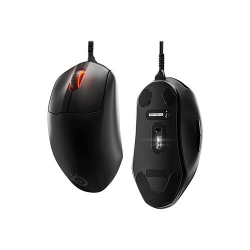 SteelSeries PRIME+ - Souris - ergonomique - pour droitiers - optique - 6 boutons - filaire - USB - noir mat