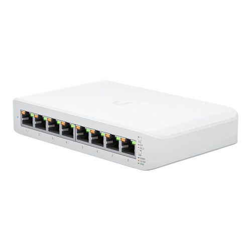 Ubiquiti UniFi Switch Lite USW-Lite-8-POE - Commutateur - Géré - 8 x 10/100/1000 (4 PoE+) - de bureau, fixation murale - PoE+ (52 W)