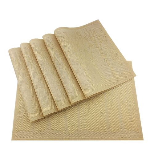 Set De Table Non Tissée Royal 4 Pièces/Ensemble | Set De Table Pour Décorations De Salle À Manger, Tampons De Disque, Sous Verres, Tissu Imperméable Décor, Tapis Antidérapant