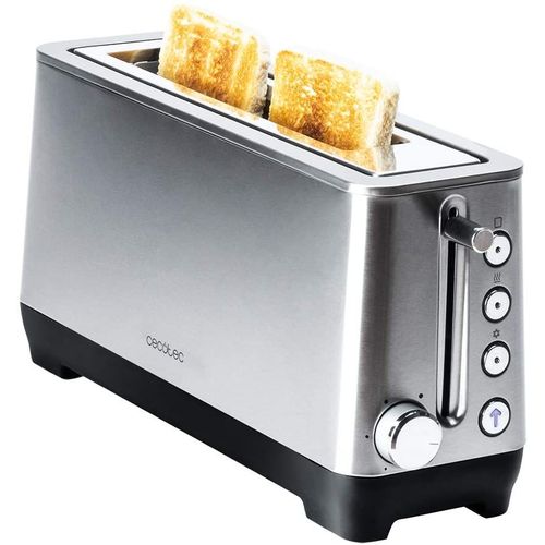 Grille Pain Avec Une Longue Fente 1600w Gris Noir