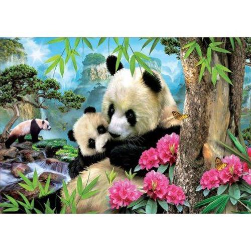 Puzzle Adulte La Famille De Panda - 1000 Pieces - Educa Collection Animaux
