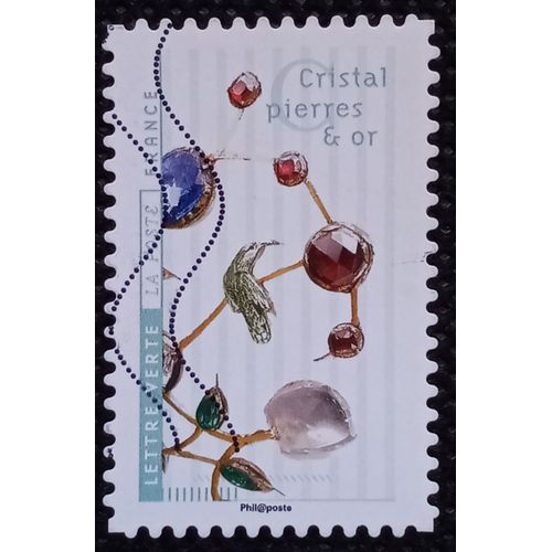 France 2017 Timbre Oblitéré Yt 1410 - Cristal, Pierres Et Or - Carnet Fleurs Et Métiers D'art