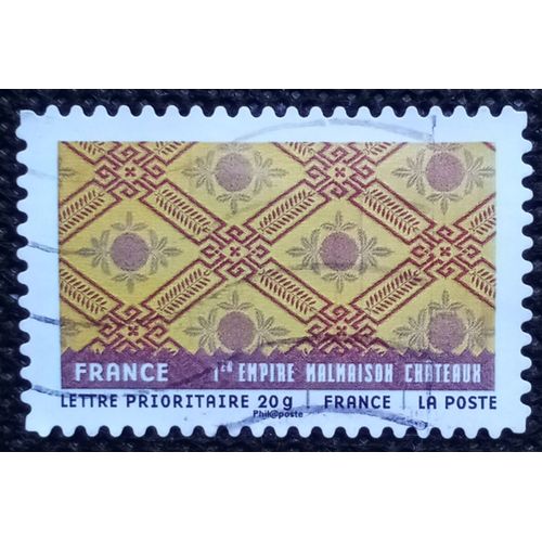 France 2011 Timbre Oblitéré Yt 523 - France - 1er Empire - Motifs Sur Tissu Français Malmaison Châteaux - Carnet Tissus Du Monde