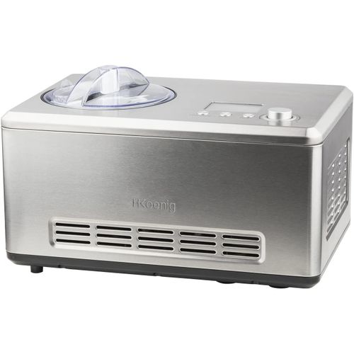 Sorbetière Turbine À Glace Professionnelle De 2l 180w Gris Noir