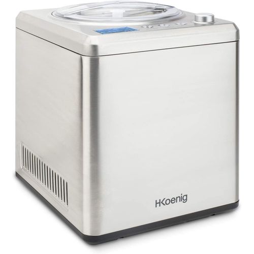 Sorbetière Turbine À Glace Professionnelle De 2l 180w Gris Noir