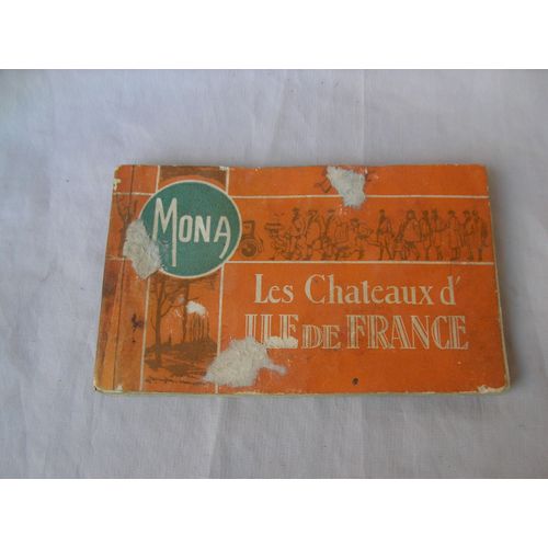 Ww2 France/Usa Carnet De Cartes Postales Bilingues " Les Chateaux D'ile De France " Mona Rare