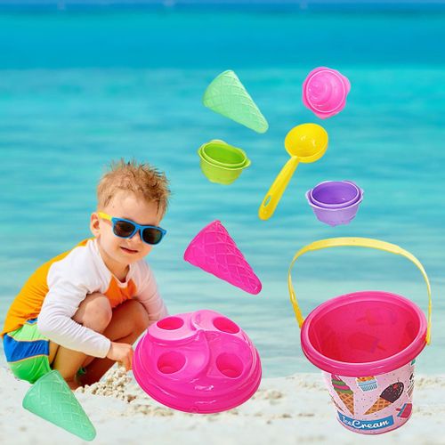 Bac À Sable, Jouets De Plage, Bac À Sable, Moules À Glace, Ensemble De Jeu, Jardin, Plein Air, Amusant