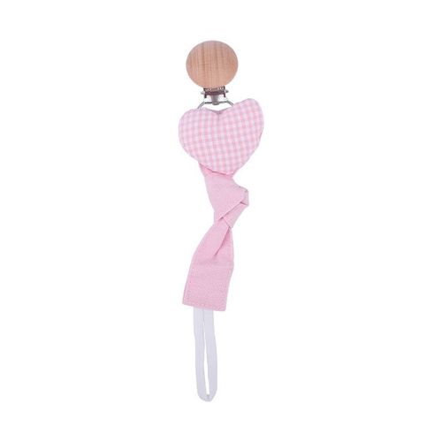 Chaîne Attache Sucette En Bois Pour Bébé,Accessoires Pour Nouveau Nés, Jouets Anneau De Dentition, Support Pour Mamelons Factice, Tissu En Coton, Motif Animaux, Poupées, Peluches,