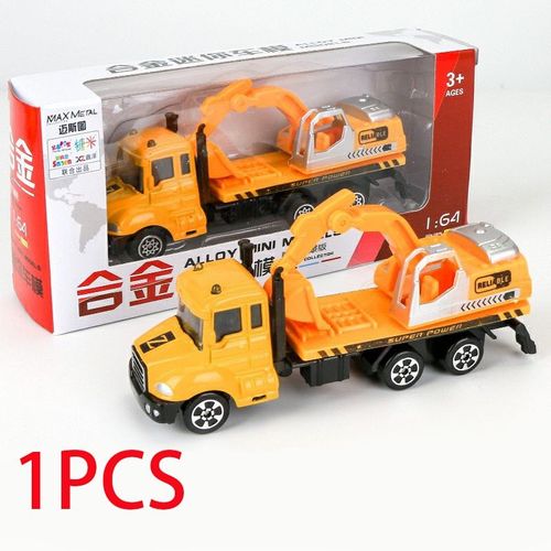 Simulation De Bébé Modèle Pelleteuse Classique 1:64, Tracteur, Jouet, Camion De Décharge, Voiture, Mini Cadeau Pour Garçon, Collection