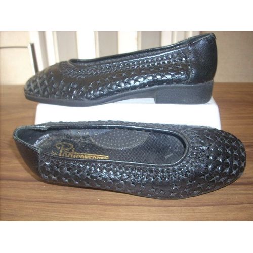 Ballerines Pediconfort Cuir Noir P 38