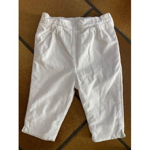 Pantalon Blanc Cyrillus 6 Mois