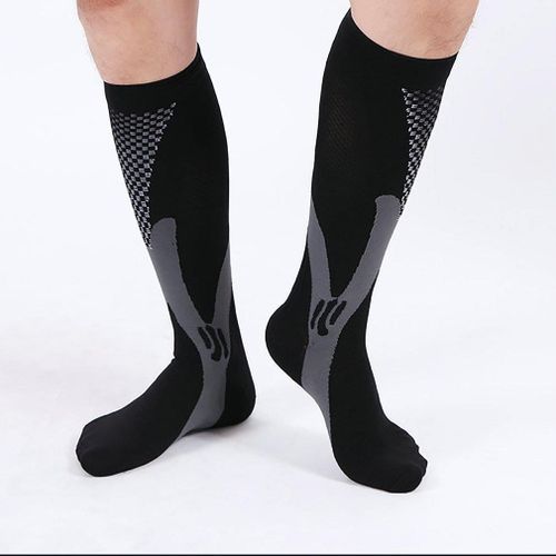 Chaussettes De Compression Pour Hommes Et Femmes, Pour Course À Pied, Pour Infirmières, Attelles De Tibia, Voyage, Coton Neutre, Automne