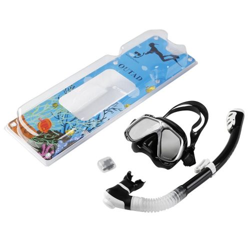 Masque De Plongée En Apnée, Ensemble De Tuba, Lentilles En Verre Trempé, Sangle Réglable, Protection Uv, Anti Buée, Étanche