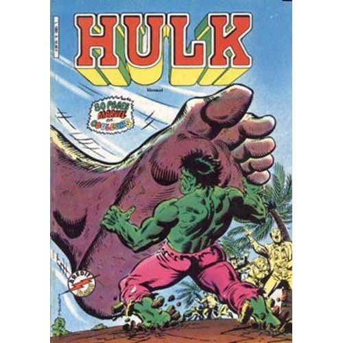 Hulk N°9  Couverture Avec Un Pied Geant
