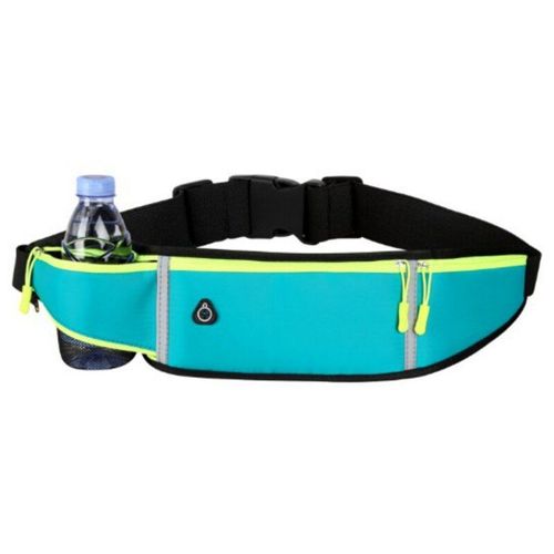 Sac De Sport De Poche Unisexe, Course À Pied, Extérieur, Étanche, Invisible, Ultra Mince, Mini, Petit Sac De Ceinture, Noir, Bouteille D'eau Installée