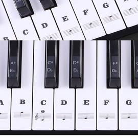 Autocollants de piano pour claviers 37/49/61/88 touches amovibles