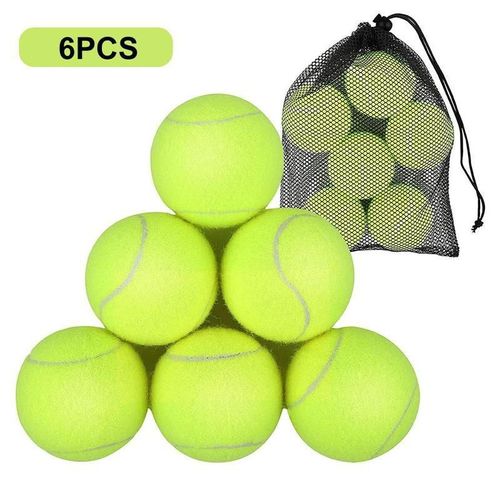 Balle De Tennis Pour Animaux De Compagnie, 63mm, Pour Chien, Chiot, Lanceur, Lanceur, Fournitures De Jouets Pour Sports De Plein Air Avec Conception En Caoutchouc, 6/12/18 Pièces