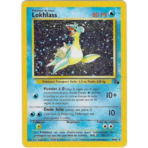 Lokhlass 10-62 - Fossile / Wizards - Rare Carte Française Holo