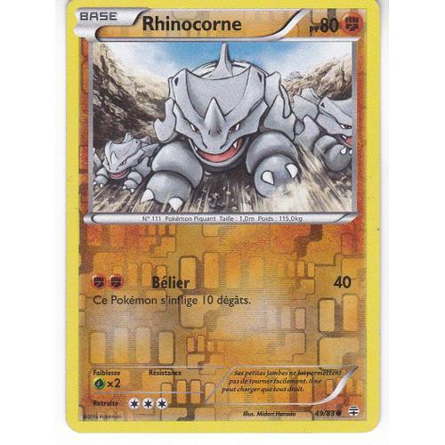 Rhinocorne 49/83 Reverse Série Générations