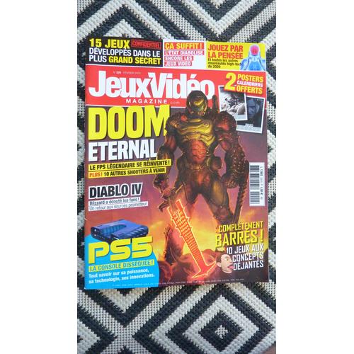 Jeux Video Magazine N°229 De Février 2020 Avec Ses 2 Posters : Doom Éternal , Diablow Iv, Ps5 ....