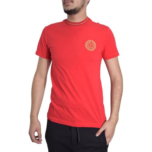 T-Shirt Versace Jeans Couture Rouge - B3gwa7tf - Wup600 Slim Round Small Emb