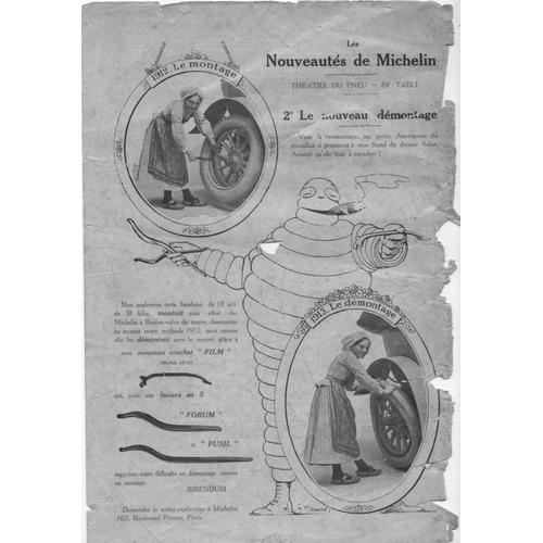 Dans L'illustration Du 29/11/1913" Page De Publicité Recto :" Le Grand Palais Nice-Cimiez", Verso "Nouveautés De Michelin"