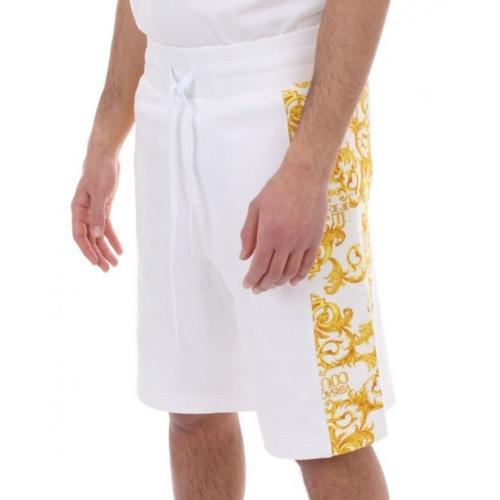 Short Versace Jeans Couture Blanc - A4gwa130 - Wup327co Contr Print Baroque
