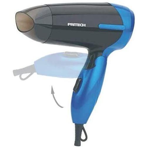 Séche Cheveux De Voyage Pliable 1000w Bleu Noir