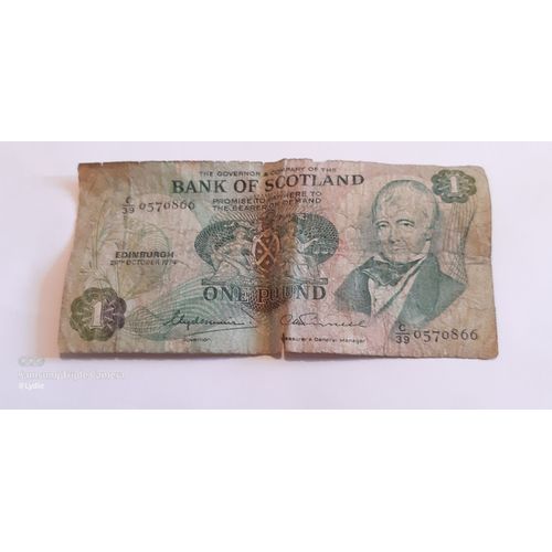 Billet 1 Pound Scotland 28/10/1974