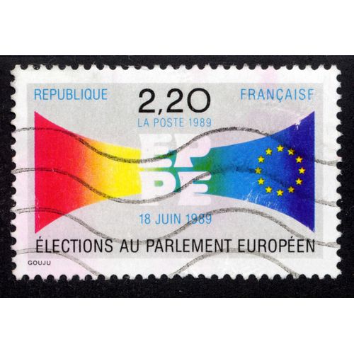 Timbre : 1989 Eppe 18 Juin 1989 Élections Au Parlement Européen,République Française,2,20