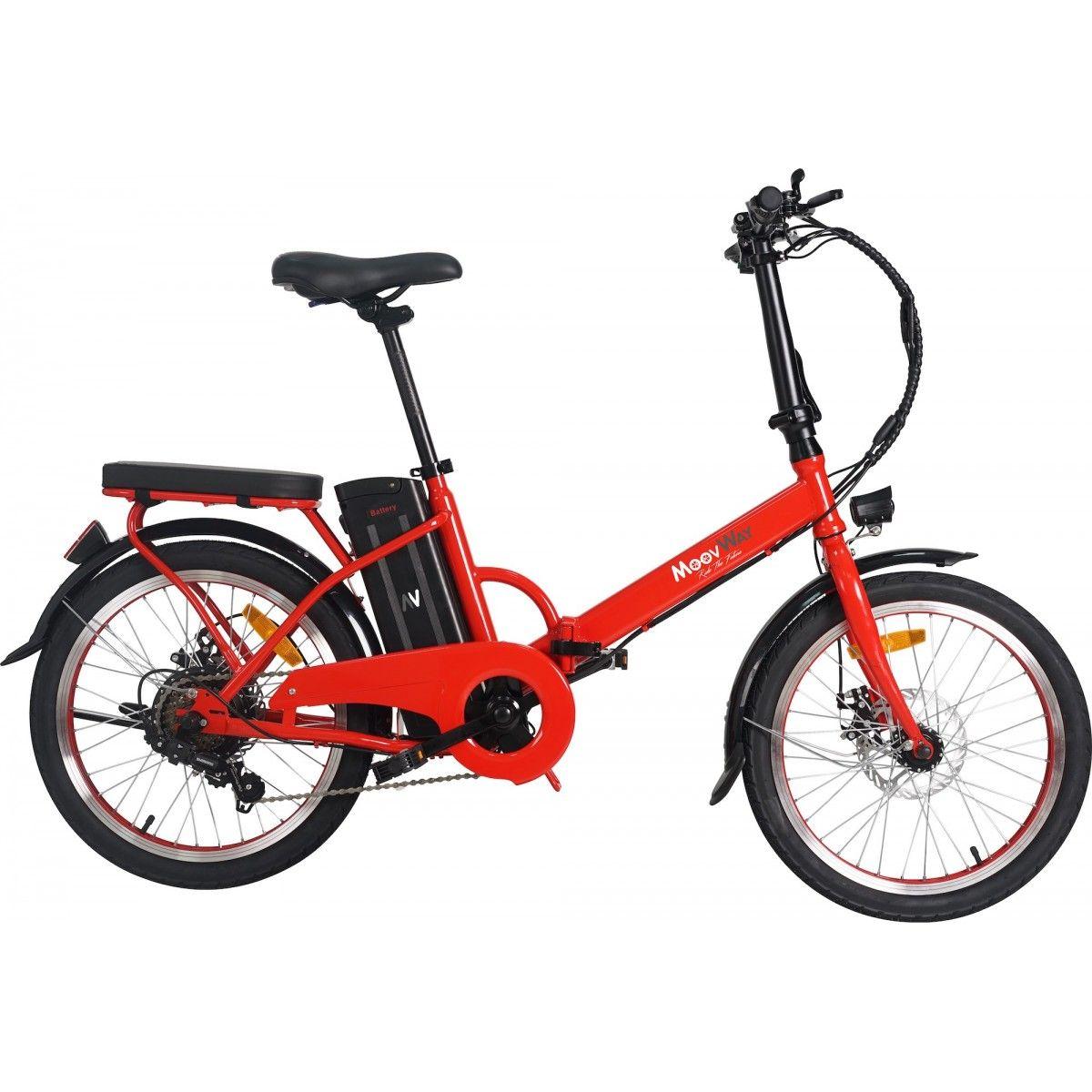 Velo a assistance electrique pliable 20 250W URBAN Rouge Rakuten