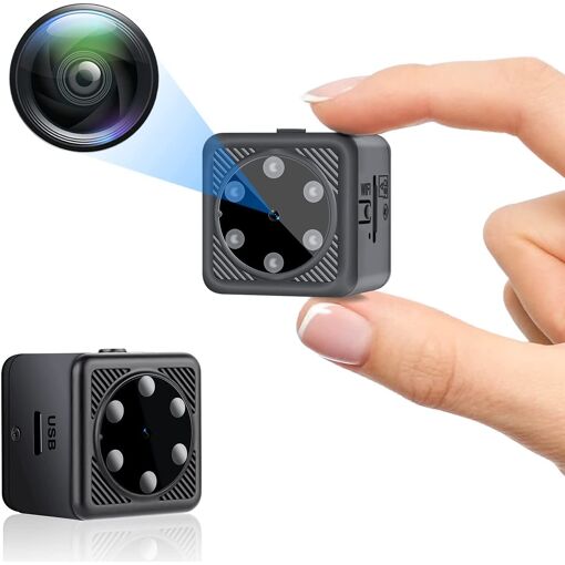 mini caméra espion HD 1080P noir