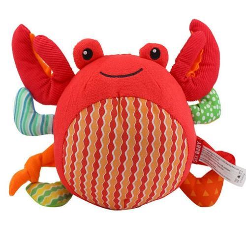 Jouet En Peluche En Forme De Crabe Pour Bébé, Animal Mignon, En Peluche, Pour Accompagner Les Poupées