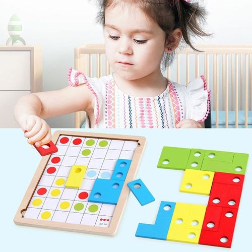 Boîte Russe En Bois Pour Bébé, Jouets Éducatifs Précoces, Jeu Coloré, Blocs De Construction De Bureau, Jouets Décontractés, Puzzle Russe Tetris