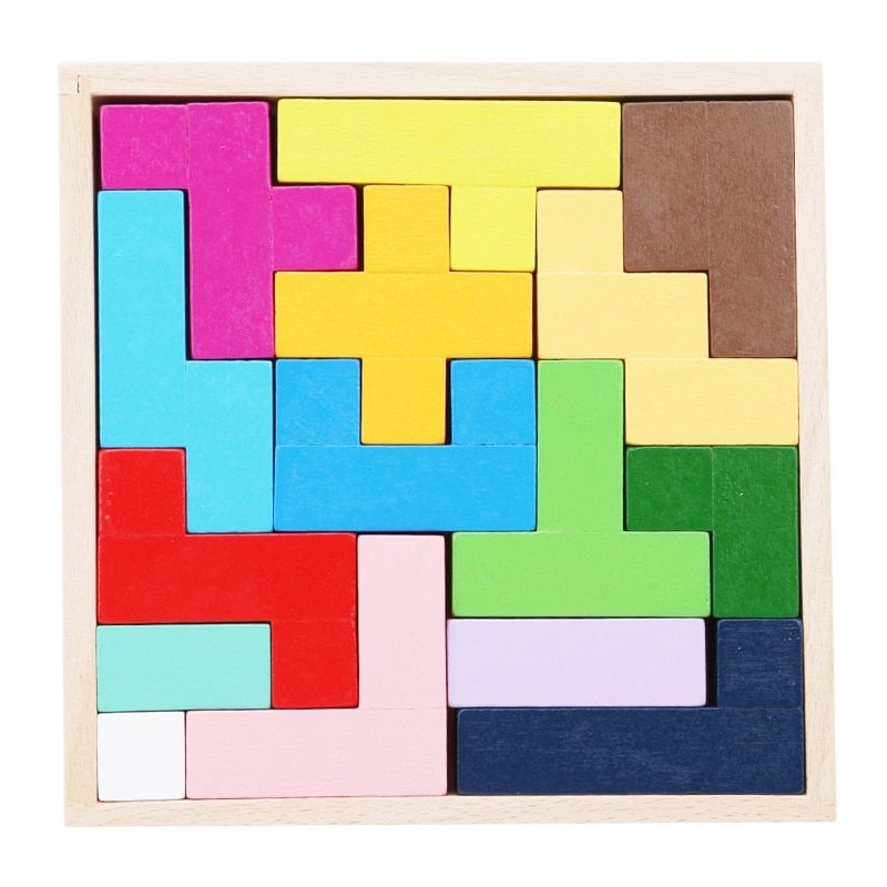 Nouveau Jeu Tetris En Bois 3d, Puzzle ducatif, Jouet Pour B...