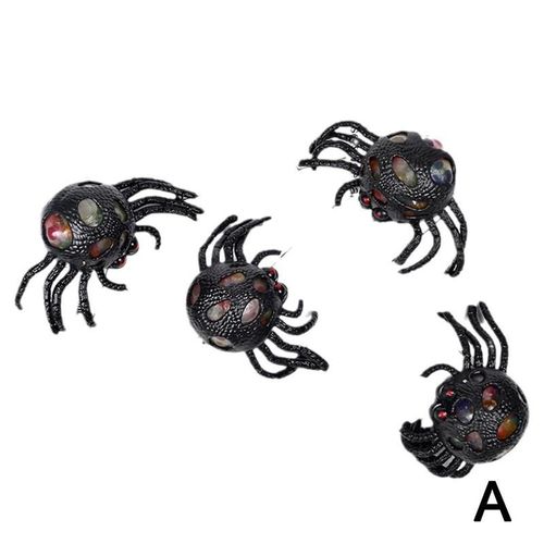 Jouet Fantaisie D'halloween, Vent Délicat, Simulation Squishy Araignée Décompression Balle Anti Stress Jouets Fidget Toys, Vente En Gros Bizarre