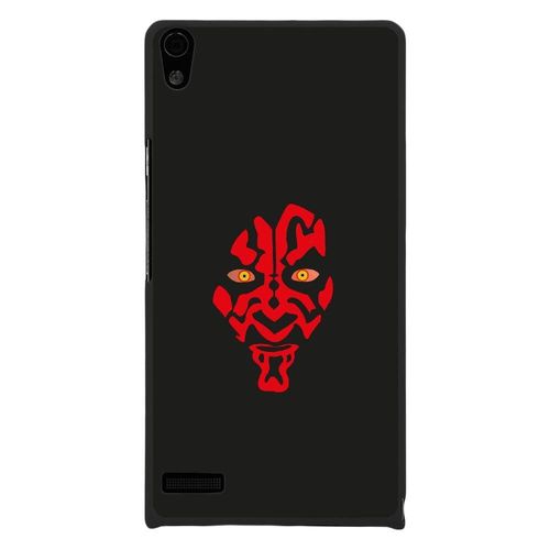 Coque Rigide Pour Huawei Ascend P6 Avec Impression Motifs Dark Rouge