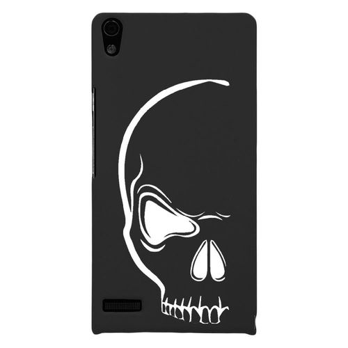 Coque Rigide Pour Huawei Ascend P6 Avec Impression Motifs Crâne Blanc