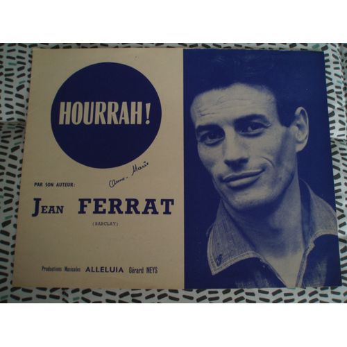 Jean Ferrat Partition Hourrah De 1964.
