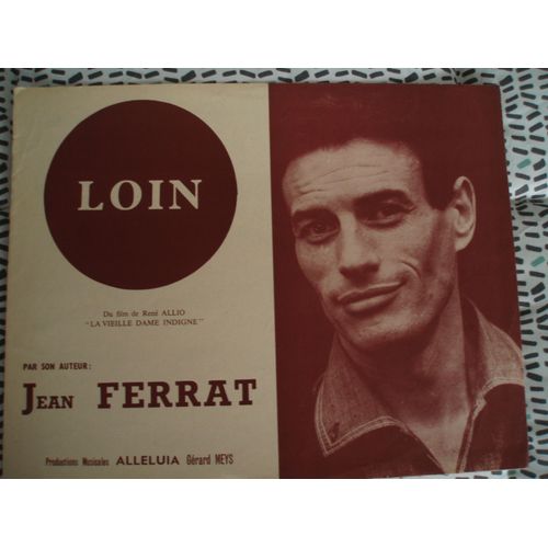 Jean Ferrat Partition Loin De 1965.