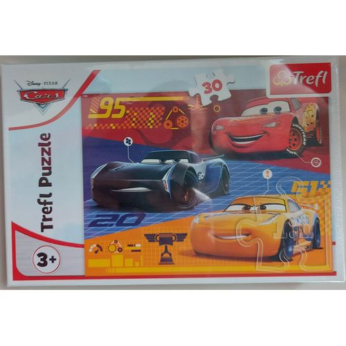 Puzzle 30 Pièces - Cars - Avant La Course