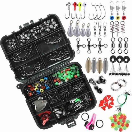 Boîte De Matériel De Pêche, 1 Ensemble, Crankbait, Minnow Popper Vib, Cuillère Souple Et Dure, Crankbait, Hameçons, Accessoires Pour L'extérieur