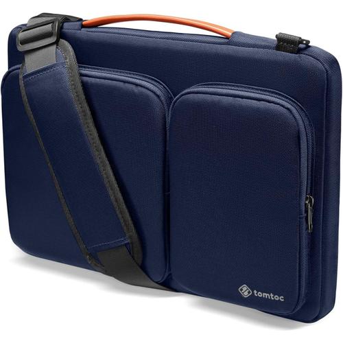 tomtoc 15-15,6' Housse Sac à Bandoulière Ordinateur Portable Compatible avec Acer Aspire 3/5/7, Huawei MateBook D, HP Pavilion 15.6, Dell Inspiron 15, 15.6 ASUS ROG Zephyrus, 2020 New Dell XPS 17, Bleu