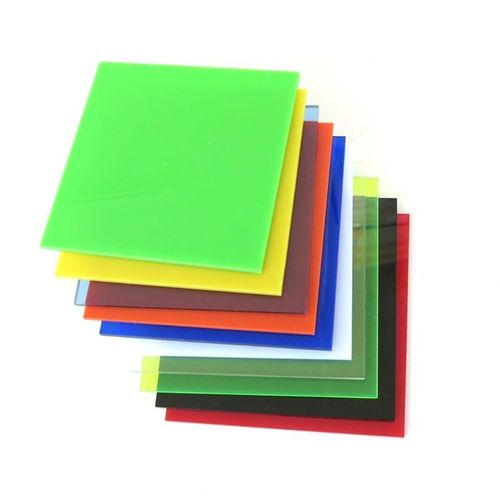 Plaque De Feuille Acrylique Noire, Panneau En Plastique Plexiglas 8x8cm, Modèle De Bricolage