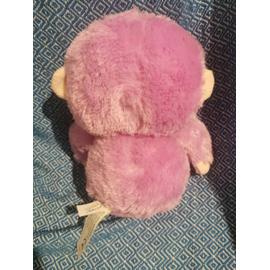 Doudou peluche singe rose YOOHOO