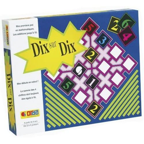 Dix Sur Dix Jeu Mathématiques Orda