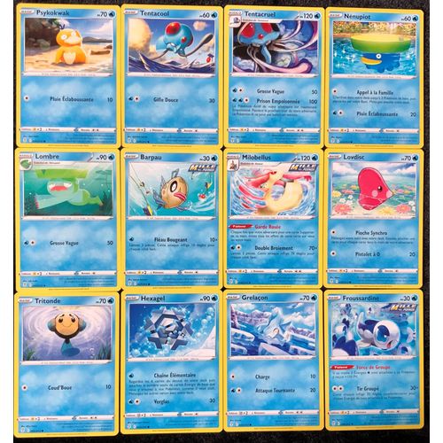 Evolution Céleste - Lot De 12 Cartes Type Eau