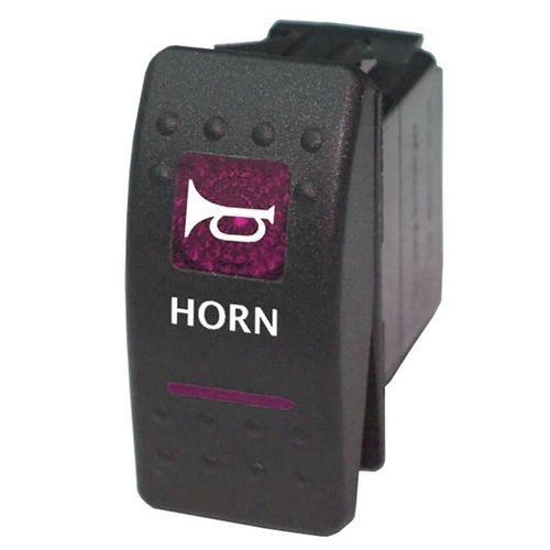 Klaxon À Bascule Momentané 12v 20a Pour Voiture, Indicateur Led, Haut Parleur, Barre Interrupteur, 50%