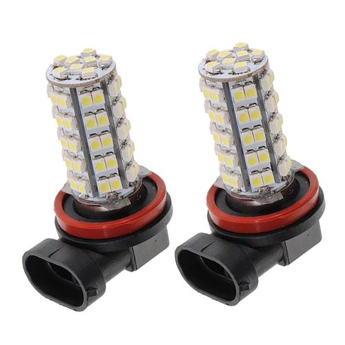 Ampoule Led Blanche 68 Smd H8 H11 Pour Voiture, Lampe De Conduite Anti Brouillard, Haute Performance 12v, Couleur Unique Et Plus Vive, 2 Pièces