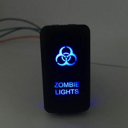 Interrupteur À Bascule De Haute Qualité En Plastique Abs, Barre Lumineuse Led Bleue, Pour Toyota Landcruiser Série 100, Bascule À Surface Dure